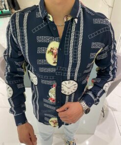 Limited Edition  Long Sleeve Button Shirt for Men Hot PEA345617